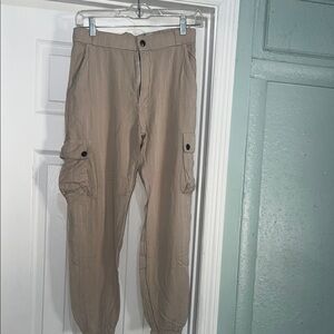 Women's Tan Cargo Pants